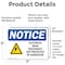 Signmission Electrical Main Disconnect Not Sign With Symbol, 7 in W x Rectangle, Vinyl Decal OS-2PACK-NS-D-57-L-11658 - alternate 5